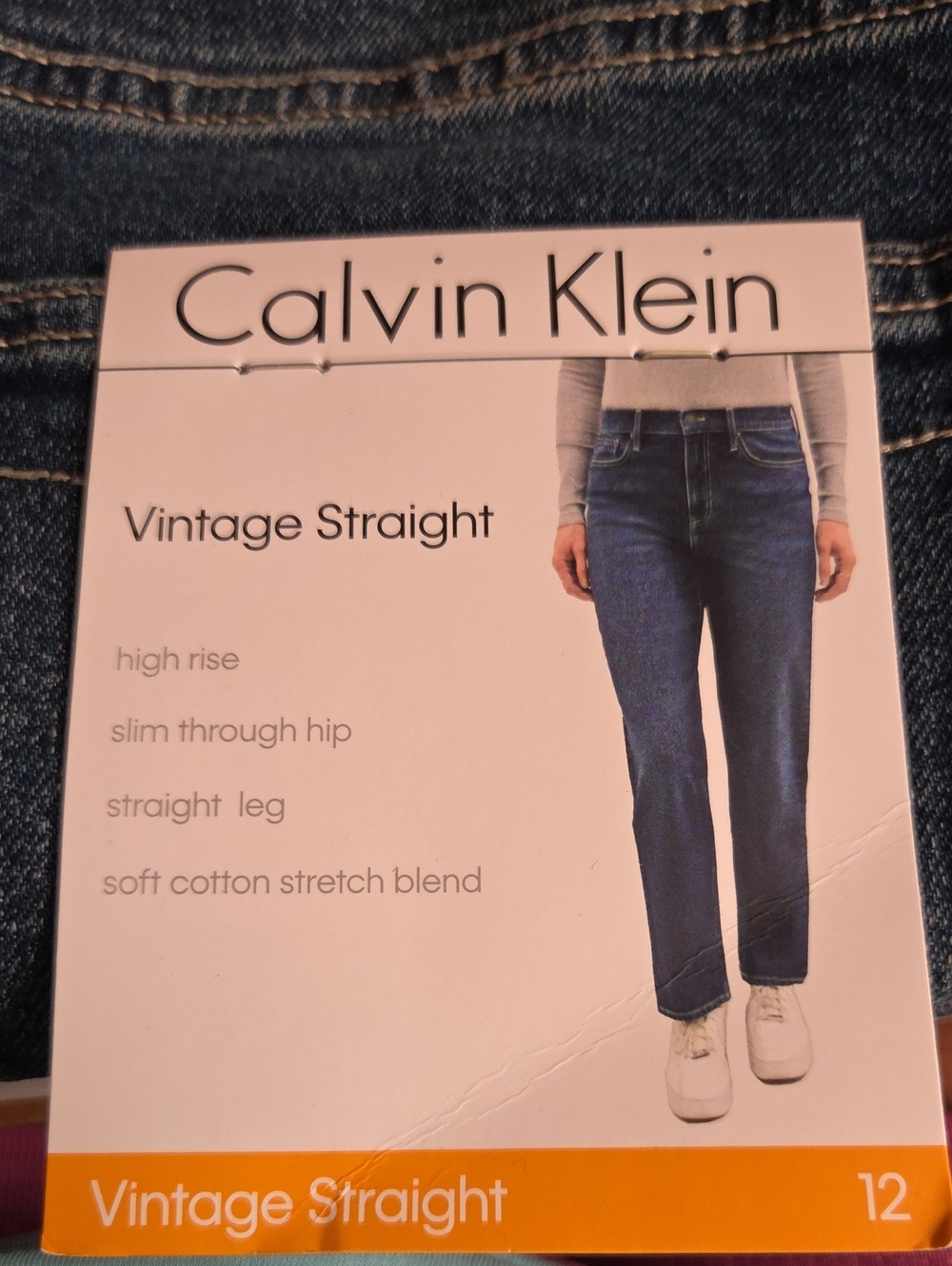 Calvin Klein Vintage Straight Jeans - Dark Blue